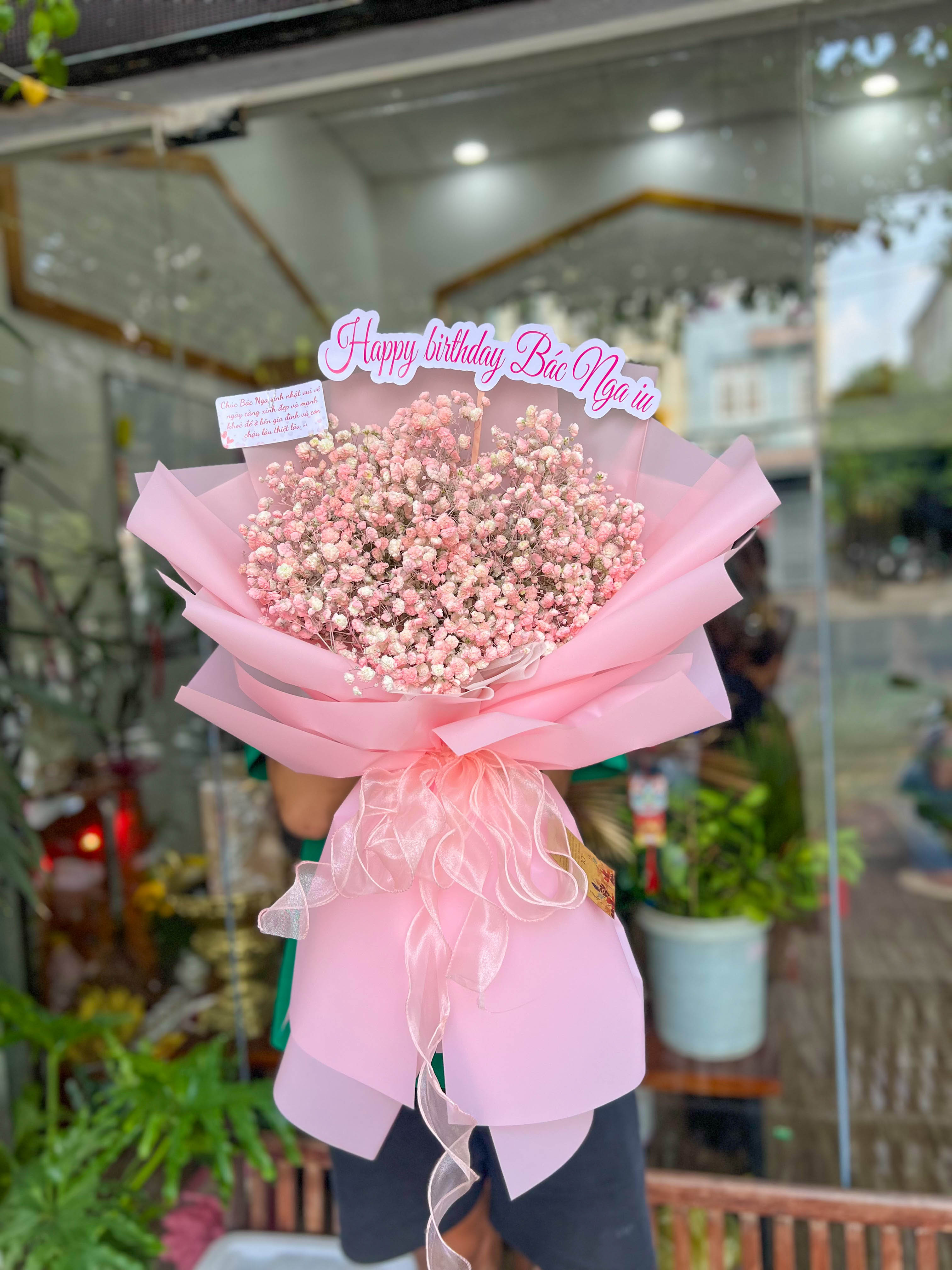 BÓ HOA BABI HỒNG SIZE S - BH06