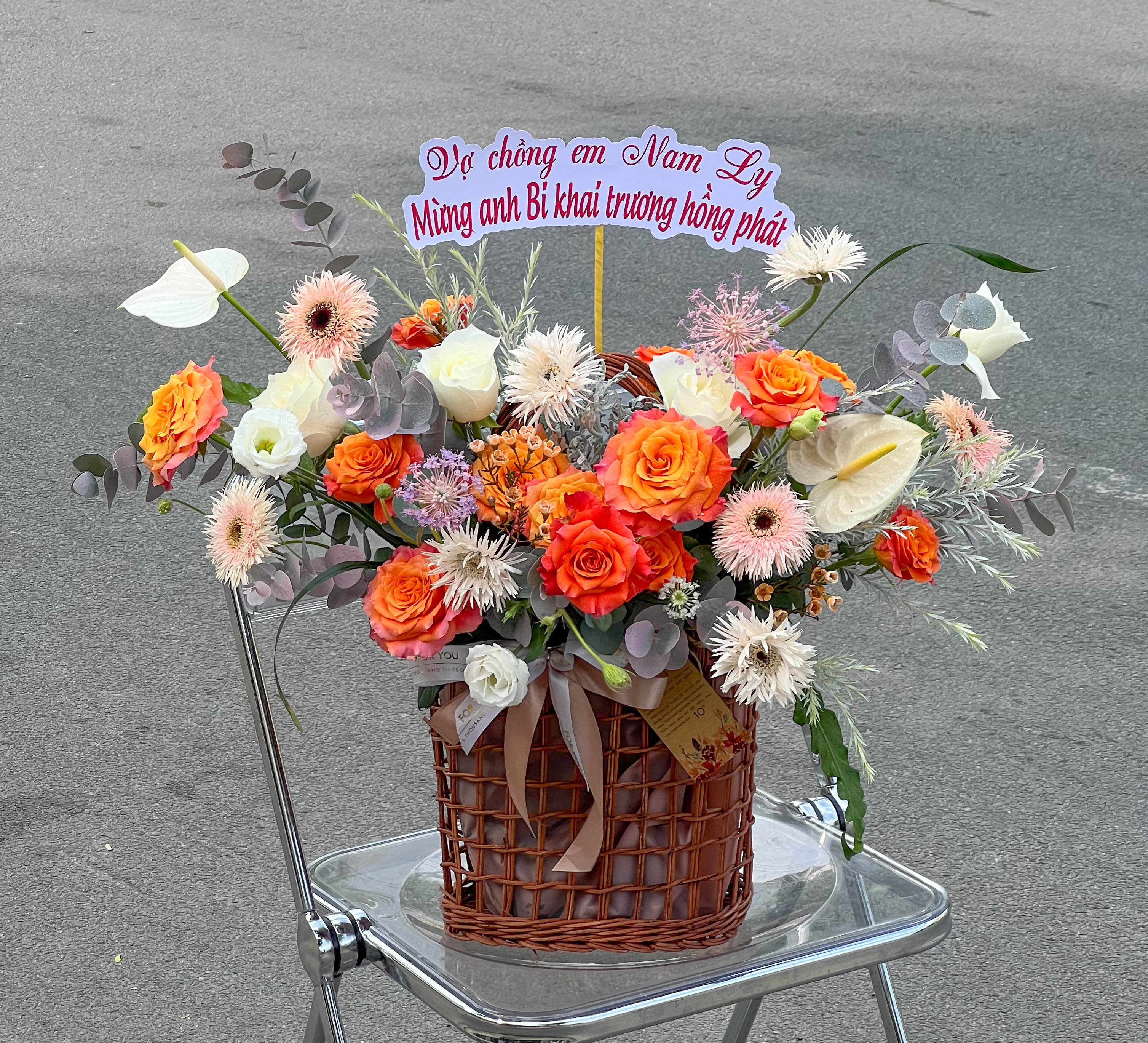 HOA CHÚC MỪNG Ý NGHĨA - GH87